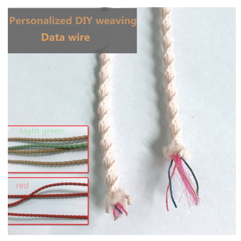 Cabluri de date personalizate din nailon împletite 2 miezuri și 4 miezuri personalizate DY cu puritate ridicată, fire de sârmă mobilă mobilă de cupru